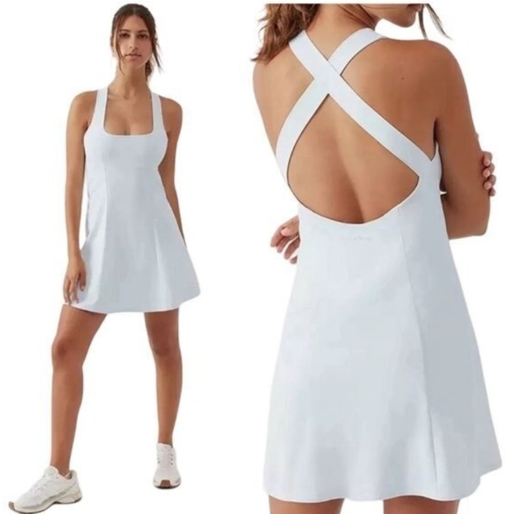 Outdoor Voices Cross Back DressBuilt In Shorts